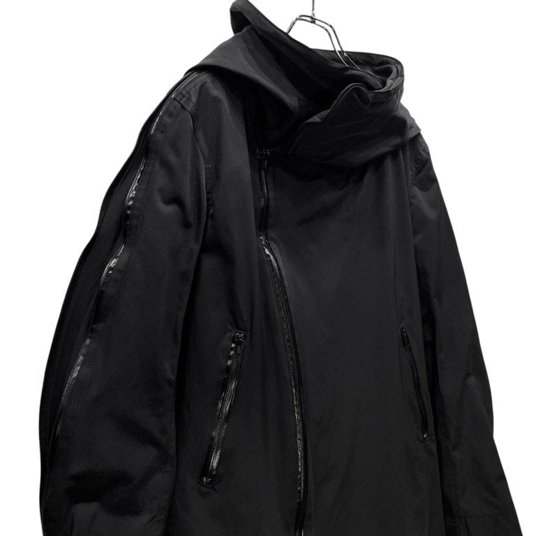 nude:masahiko maruyama 21AW WATER REPELLENT Military Coat 塩縮撥水加工コットンナイロンツイル止水ジップモッズコート ファスナー ジャケット パーカ ブルゾン アウター 定価86,900円 NU-1482 ヌード マサヒコマルヤマ メンズ
