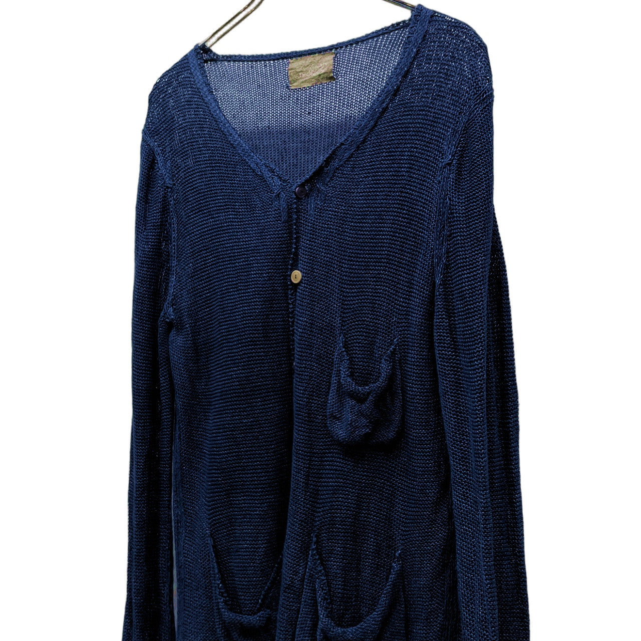 TAKAHIRO MIYASHITA TheSoloist. インディゴリネンニットポケットデザインカーディガン セーター トップス タカヒロミヤシタ ザ ソロイスト メンズ