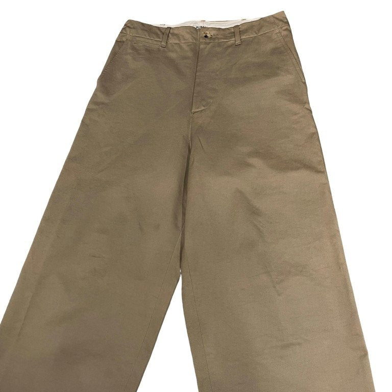 AURALEE 20AW WASHED FINX CHINO WIDE PANTS フィンクスコットンチノクロスワイドパンツ スラックス トラウザーズ A20AP01CN 定価36,300円 オーラリー メンズ