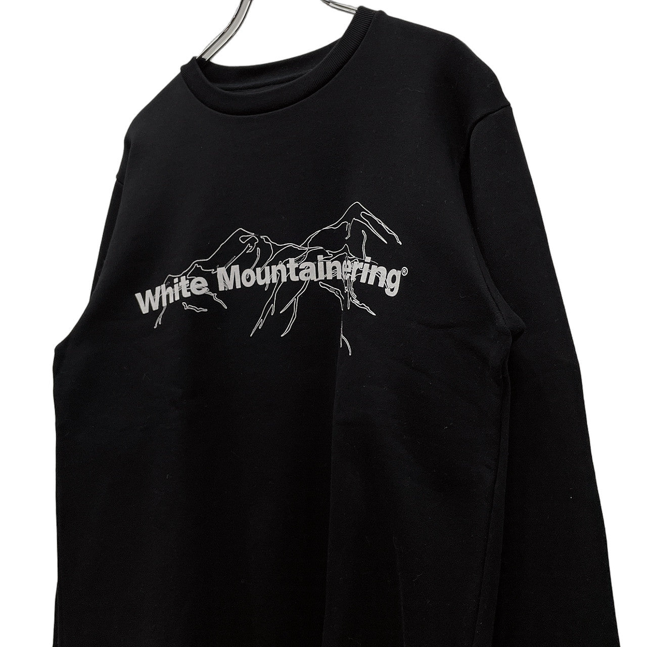 White Mountaineering 20AW Logo printed sweat shirt ロゴプリントシルケット加工スウェットシャツ 定価20,900円 ホワイトマウンテニアリング メンズ
