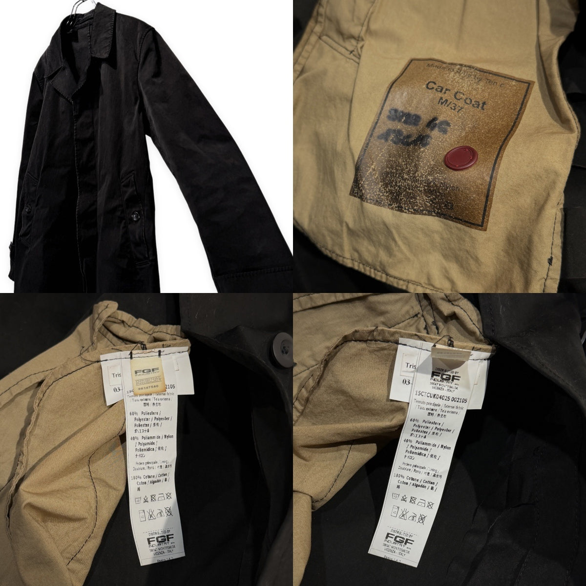 Ten C Car Coat M/37 高密度ナイロンベンタイルミリクロスカーコート OJJ ジャケット ブルゾン アウター テンシー メンズ