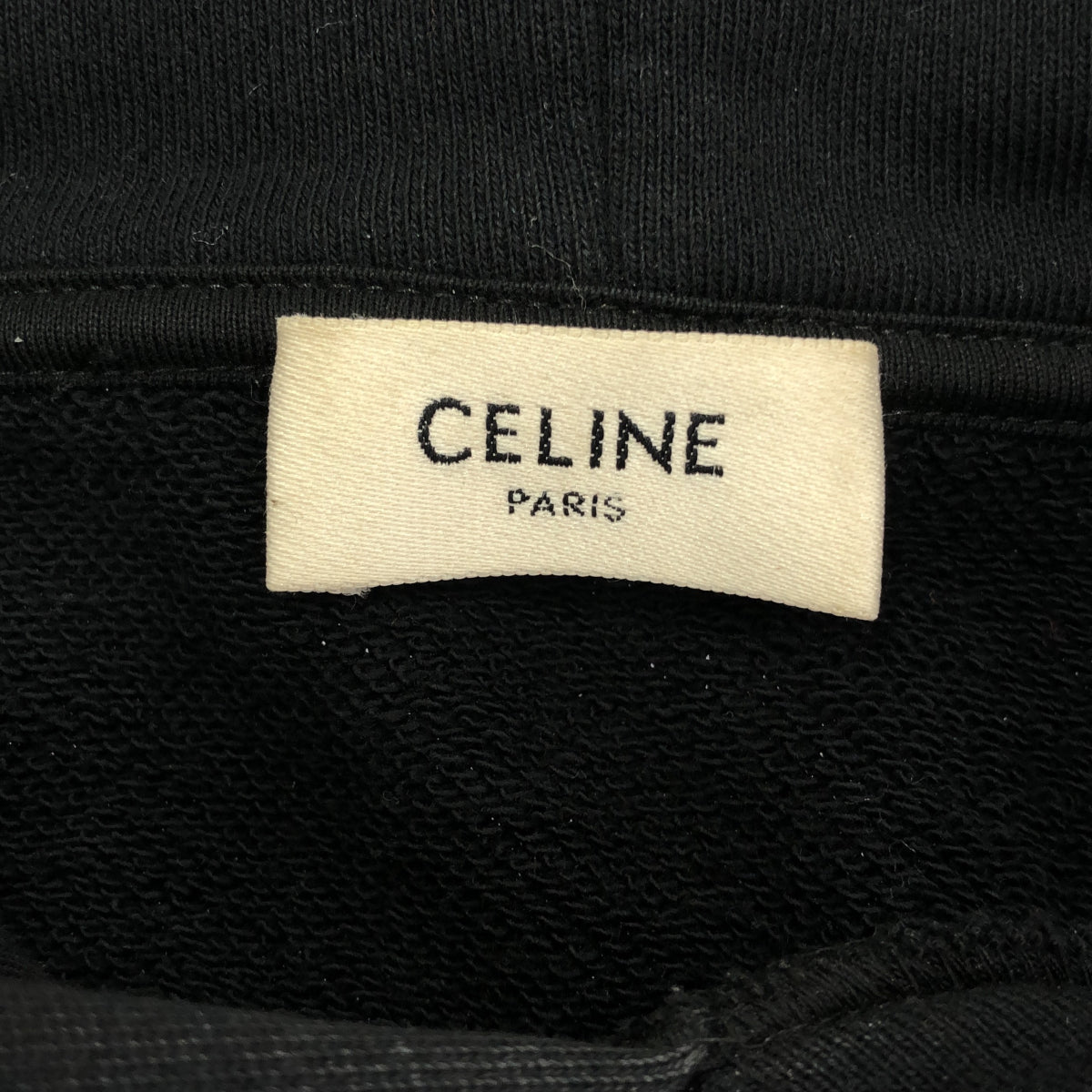 CELINE CELINE スタッズロゴルーズフーディー S