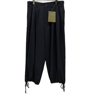 Yohji Yamamoto Pour Homme 25AW WOOL GABARDINE THIN BALLOON PANTS ウールギャバジンバルーンパンツ HL-P06-100 ボトムス 定番 定価82,500円 ヨウジヤマモトプールオム メンズ