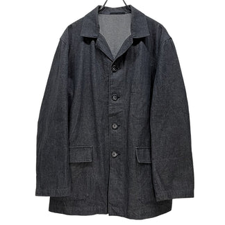 Y's for men ブラックデニムカバーオール ハーフコート ジャケット ブルゾン アウター Archive Yohji Yamamoto Pour Homme ヨウジヤマモトプールオム ワイズフォーメン メンズ