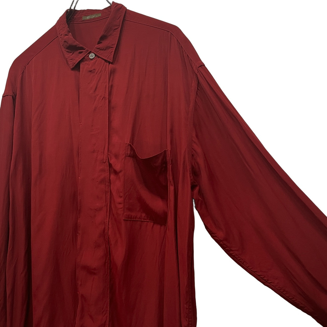Y's for men レーヨンスクエアカットオーバーサイズフライフロントシャツ ブラウス Archive 90s 比翼 トップス Yohji Yamamoto Pour Homme ヨウジヤマモトプールオム ワイズフォーメン メンズ