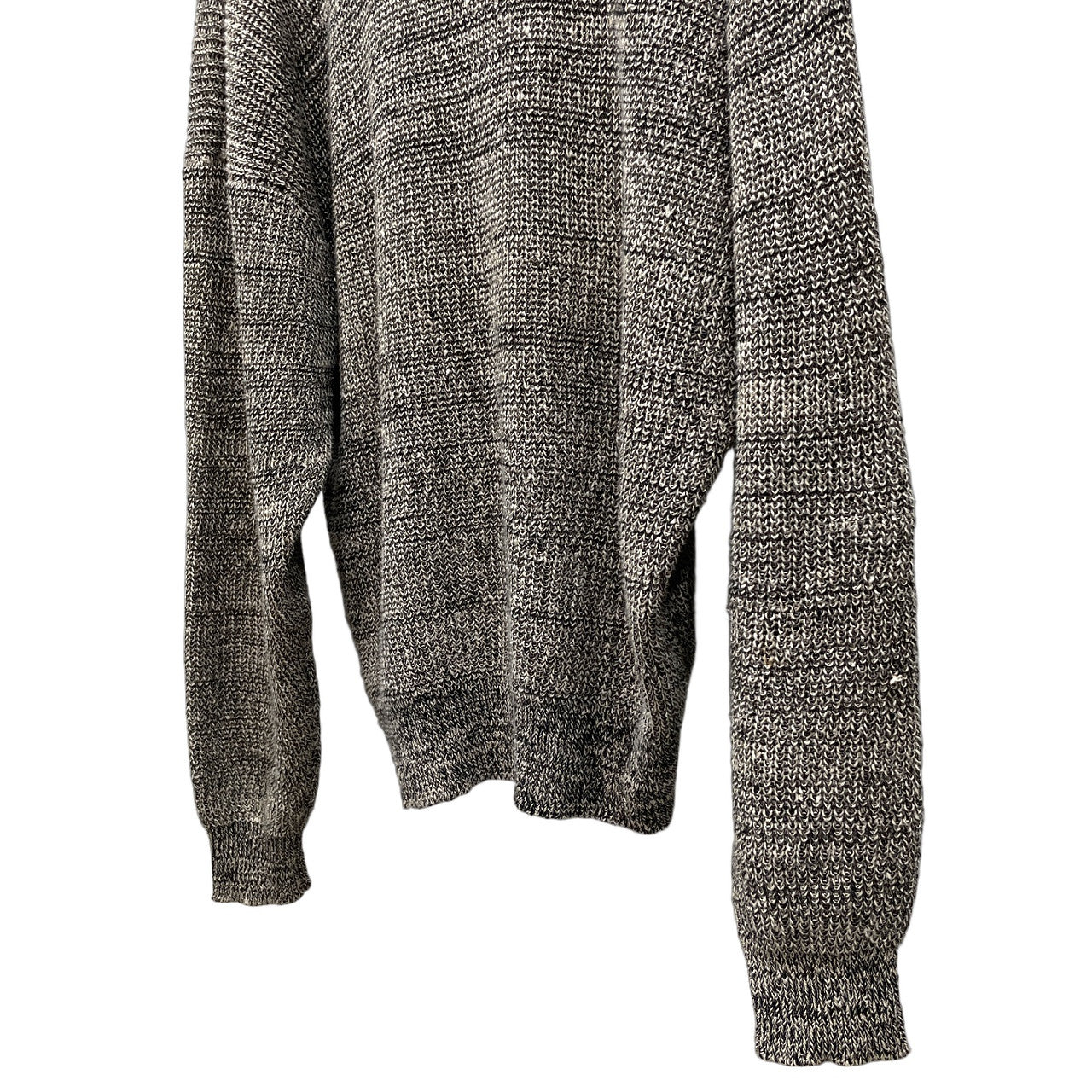 ISSEY MIYAKE MEN リネンコットンVネックサマーニットセーター Archive 80s 筆タグ 本人期 トップス イッセイミヤケメン メンズ