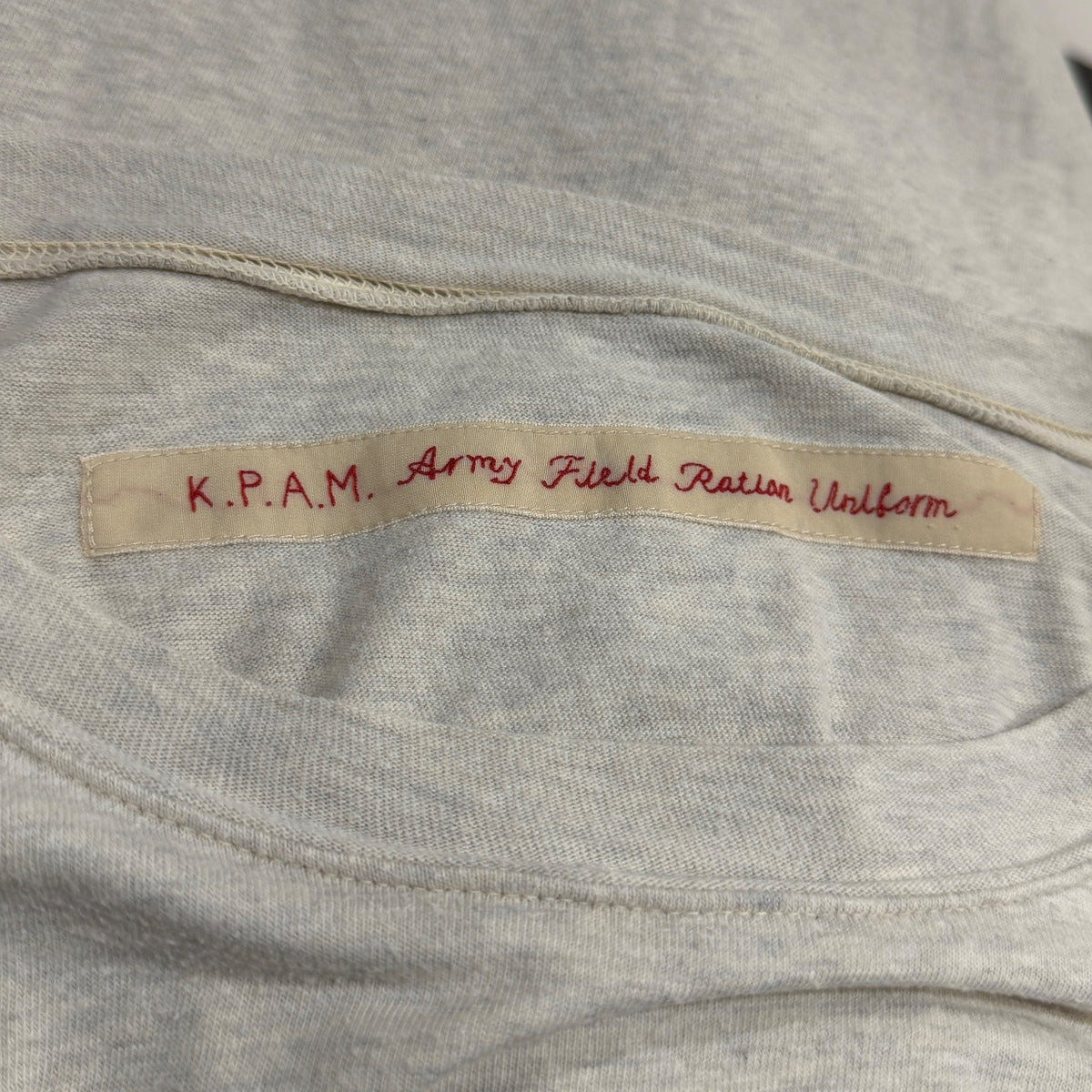 KAPITAL K.P.A.M. Army Field Ration Uniform コットン天竺ARMY Tシャツ カットソー トップス 半袖 K1604SC185 キャピタル メンズ レディース ユニセックス
