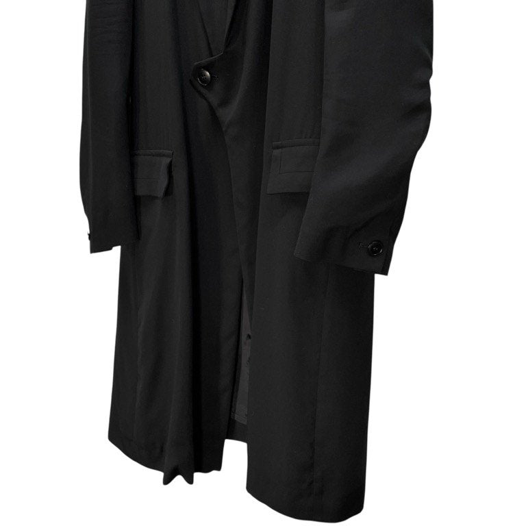 Ground Y 15AW ONE BUTTON COAT テンセルワンボタンロングコート ジャケット ブルゾン アウター Yohji Yamamoto ヨウジヤマモト グラウンドワイ メンズ レディース ユニセックス