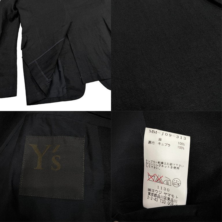 Y's for men リネン2Bテーラードジャケット ブレザー Archive 00s Yohji Yamamoto