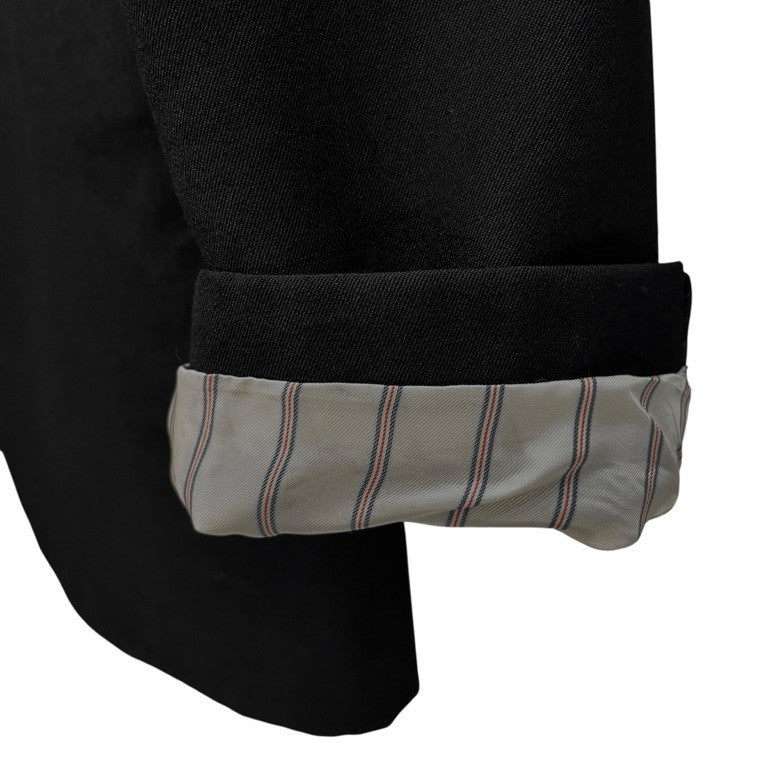 Yohji Yamamoto COSTUME D'HOMME 21AW ウールギャバジン袖裏地ストライプ2Bテーラードジャケット ブレザー ブルゾン コート アウター Pour Homme ヨウジヤマモト コスチュームドオム メンズ