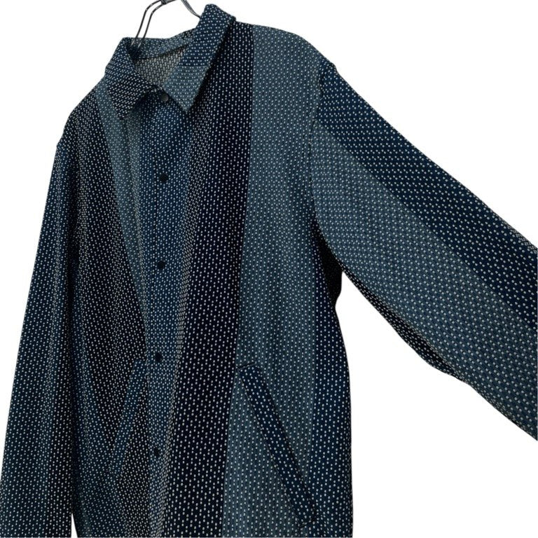 KUON SASHIKO COACH JACKET wagamama別注 刺し子刺繍コーチジャケット ブルゾン コート アウター クオン メンズ