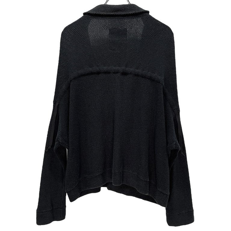 Y's ワッフルコットンバックドローコードシャーリングジャケット カーディガン トップス アウター Yohji Yamamoto Femme ワイズ ヨウジヤマモトファム レディース