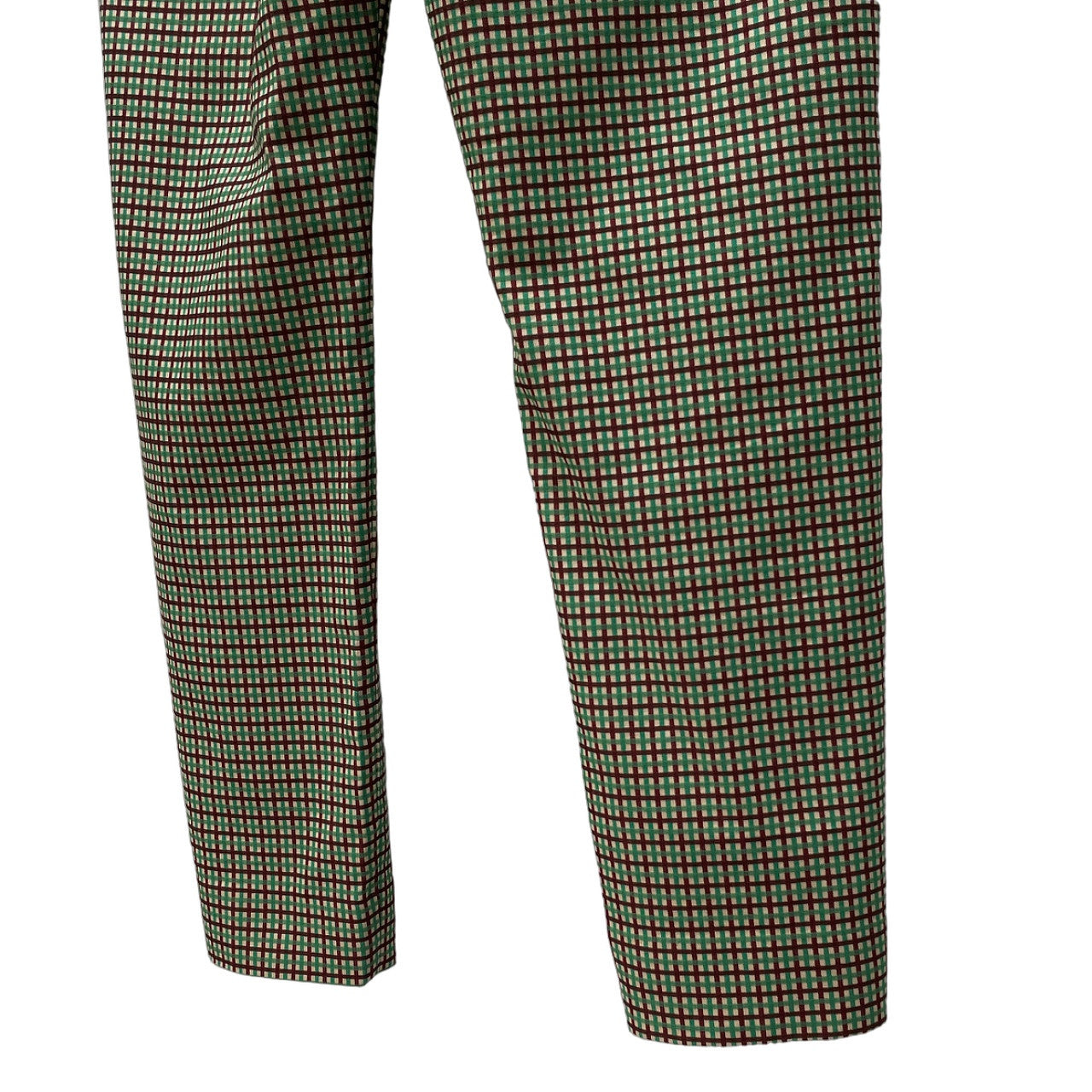 DRIES VAN NOTEN ストレッチコットンチェックテーパードパンツ Archive ボトムス ドリスヴァンノッテン レディース