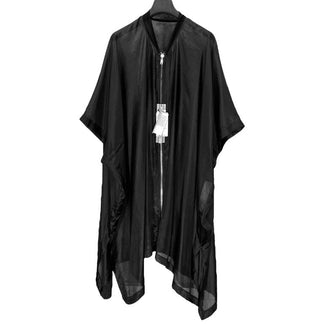 Rick Owens 24SS SL PONCHO FLIGHT シルクポンチョフライトジャケット LIDO LOOK12 コレクションモデル 希少 レア コート 国内入荷極少 定価235,400円 未使用タグ付 付属品完備 ハンガー RR01D3904SH リックオウエンス メンズ