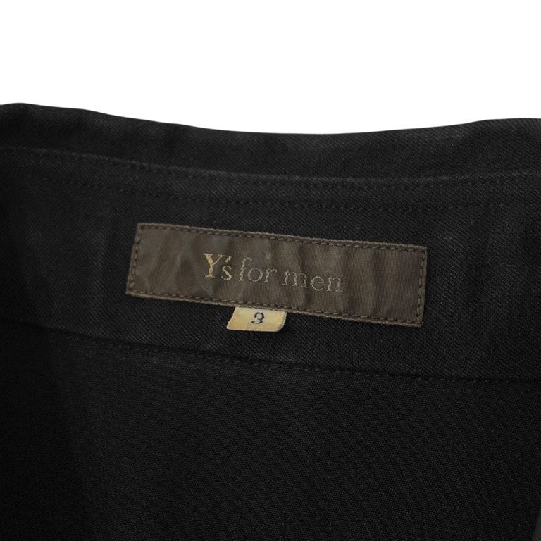 Y's for men ウールギャバジンチンストラップダブルポケットシャツ ブラウス Archive トップス Yohji Yamamoto Pour Homme ヨウジヤマモトプールオム ワイズフォーメン メンズ