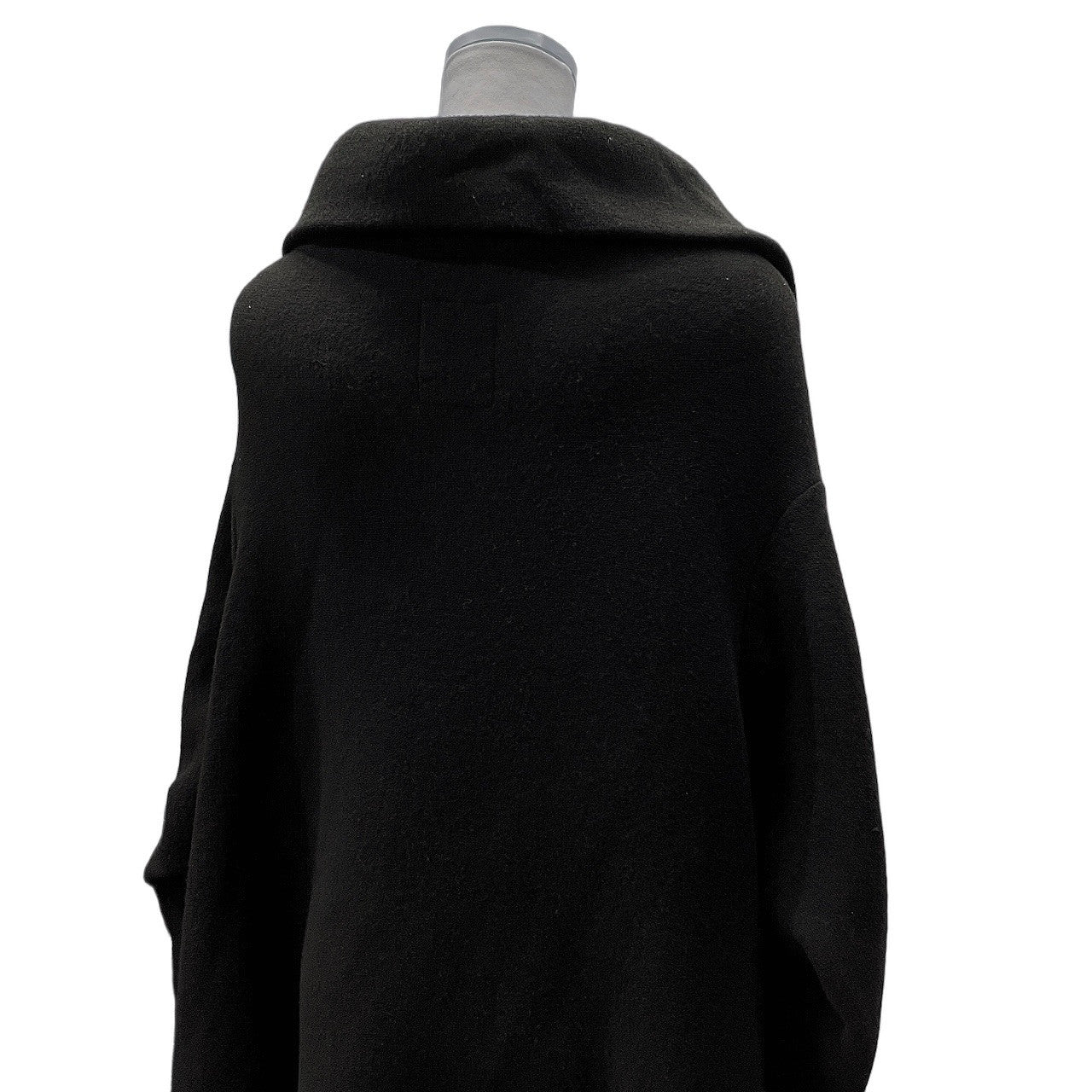 LIMI feu 20AW ウールスウェットサイドドレープオーバーサイズコート ニット ジャケット ブルゾン アウター Yohji Yamamoto リミフゥ ヨウジヤマモト レディース