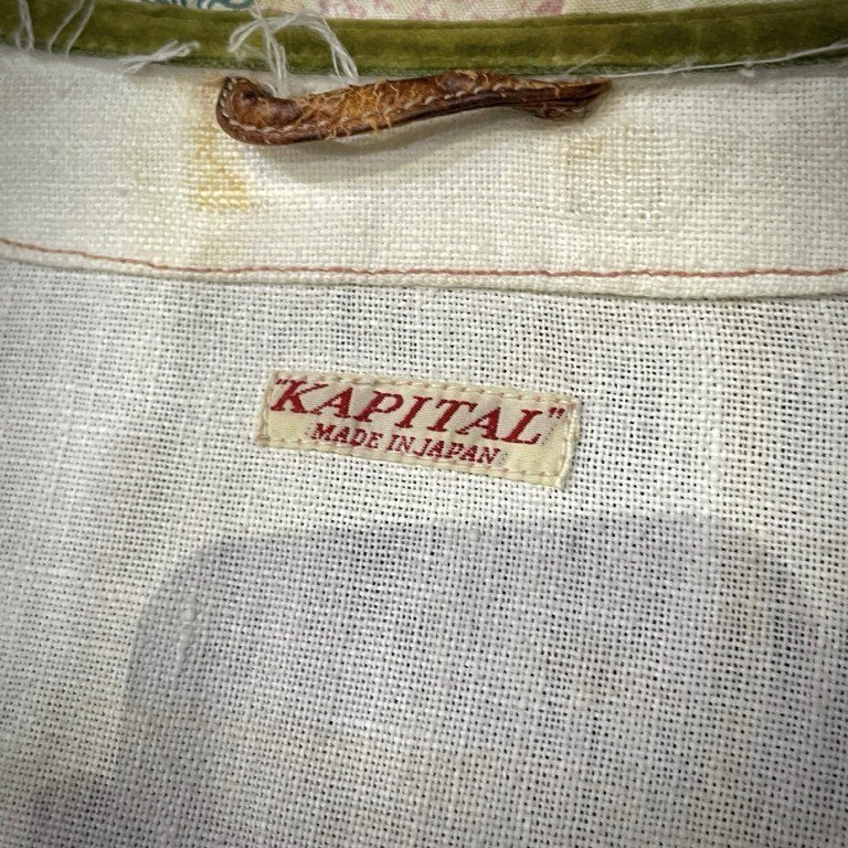 KAPITAL アメリカンキルトパッチワークシャドーチェックリネンジャケット ブルゾン アウター キャピタル メンズ レディース ユニセックス