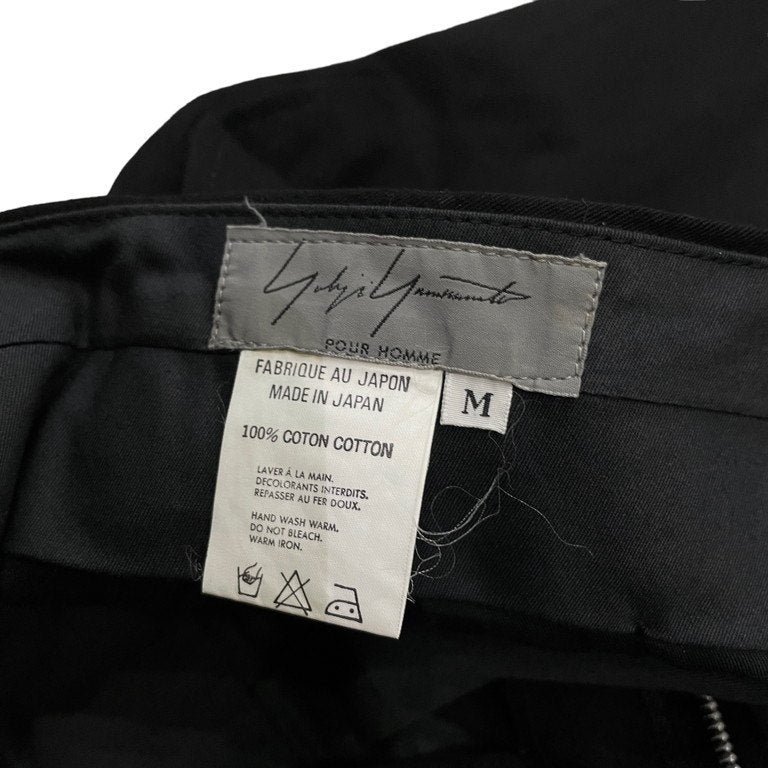 Yohji Yamamoto Pour Homme 97AW コットンギャバジン2タックワイドテーパードパンツ スラックス 蝋人形期 Archive 90s ヨウジヤマモトプールオム メンズ