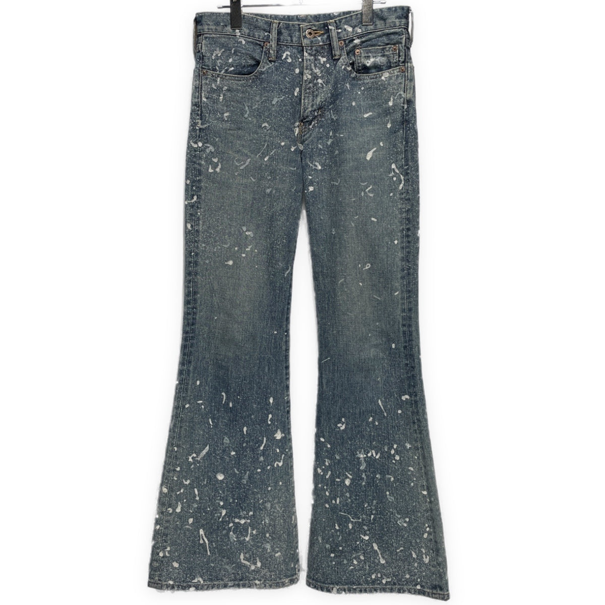 SUGARHILL 24AW MOLDED DENIM TROUSERS FLARED CUT フロッキーペンキプリントフレアデニムパンツ ジーンズ ボトムス ペイント 2411300416 定価70,400円 シュガーヒル メンズ