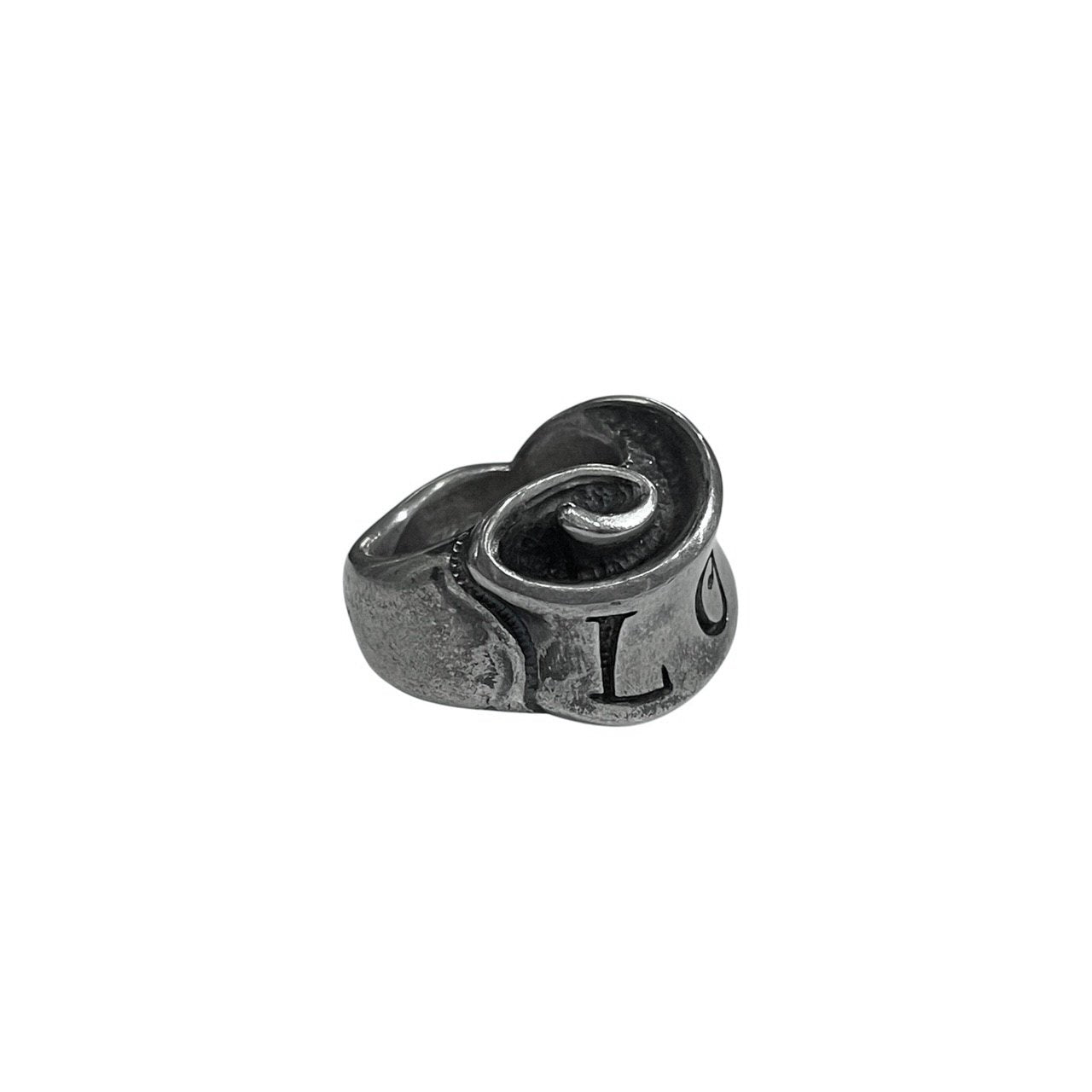 RAT RACE Message On Ribbon Ring LOVE メッセージオンリボンリング ラブ 指輪 アクセサリー シルバー 925 約8号 定価57,200円 ラットレース メンズ レディース ユニセックス