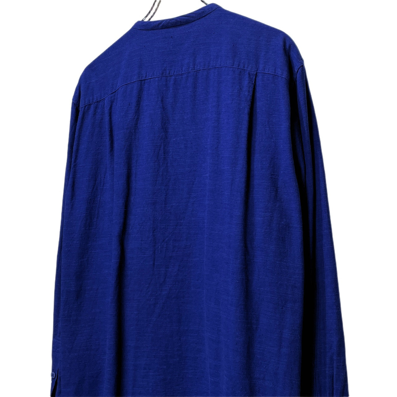 ISSEY MIYAKE MEN 17AW コットンモダールフロント刺繍ノーカラーシャツ ブラウス トップス イッセイミヤケメン メンズ