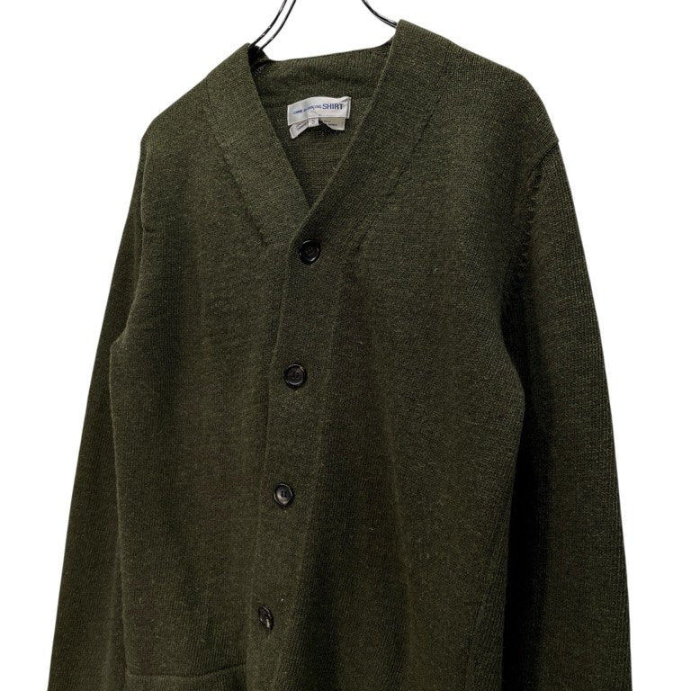 COMME des GARCONS SHIRT 5Bリブウールニットカーディガン セーター Archive 90s トップス コムデギャルソンシャツ メンズ