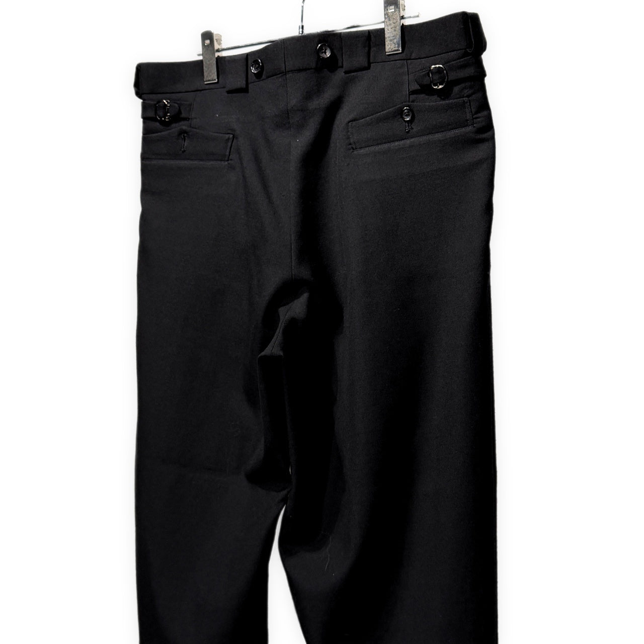 Y's for men RED TAG ウールギャバジンサイドアジャスターサスペンダーボタンパンツ スラックス トラウザーズ ボトムス Archive 90s 赤タグ Yohji Yamamoto Pour Homme ヨウジヤマモトプールオム ワイズフォーメン メンズ