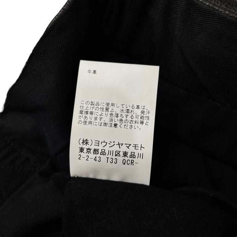 Yohji Yamamoto カウレザーロゴプリントトートバッグ ボストンバッグ ハンドバッグ 鞄 カバン 山本耀司 ヨウジヤマモト メンズ レディース ユニセックス