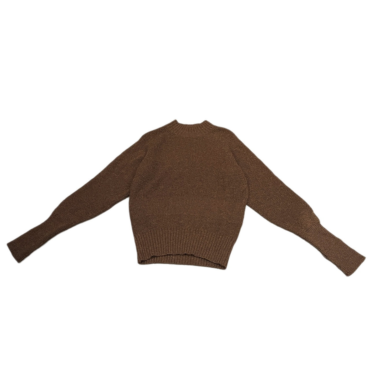 MATEE&SONS RIB M/N SWEATER ウール畦編みモックネックリブニットセーター トップス マーティーアンドサンズ メンズ