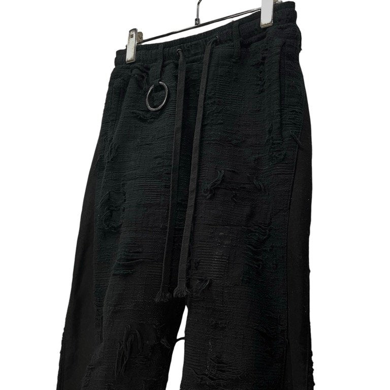 [-] Minus Twist Line Truck Pants BORO CRUST(NOIR) 襤褸クラストサイドライントラックパンツ 定価49,500円 ボトムス マイナス メンズ