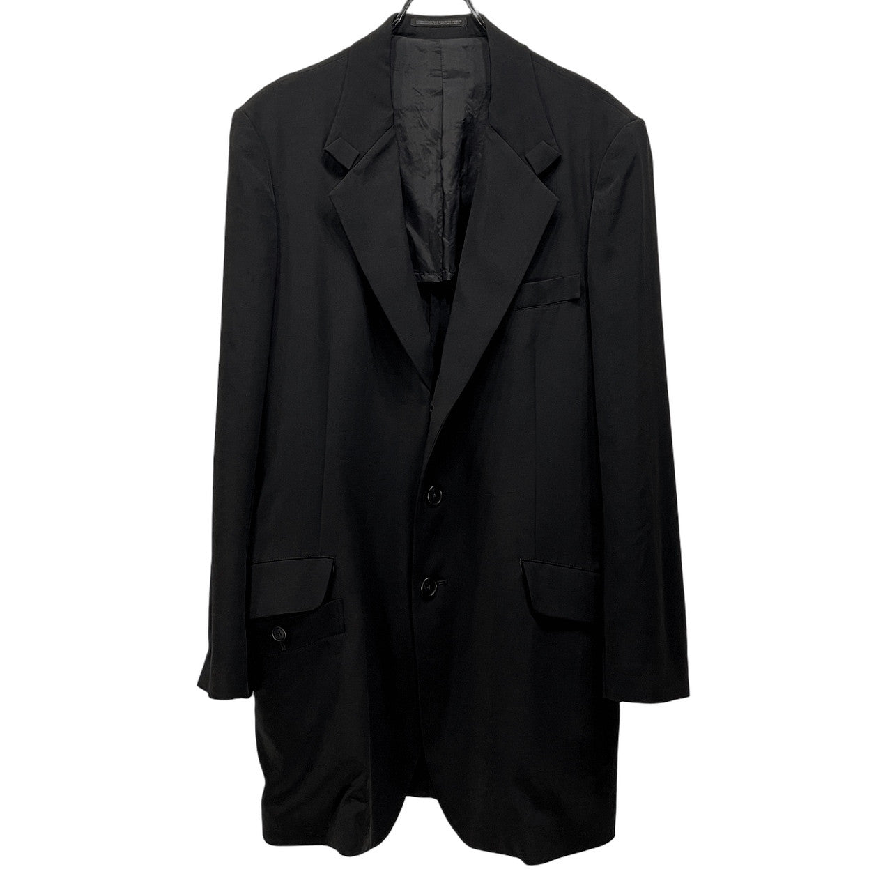 Y's for men 25SS TA TUXEDO TURN BACK COLLAR JACKET トリアセテートポリエステル袖裏地ストライプターンバックカラー3Bテーラードジャケット ブルゾン コート アウター Yohji Yamamoto Pour Homme ヨウジヤマモト メンズ
