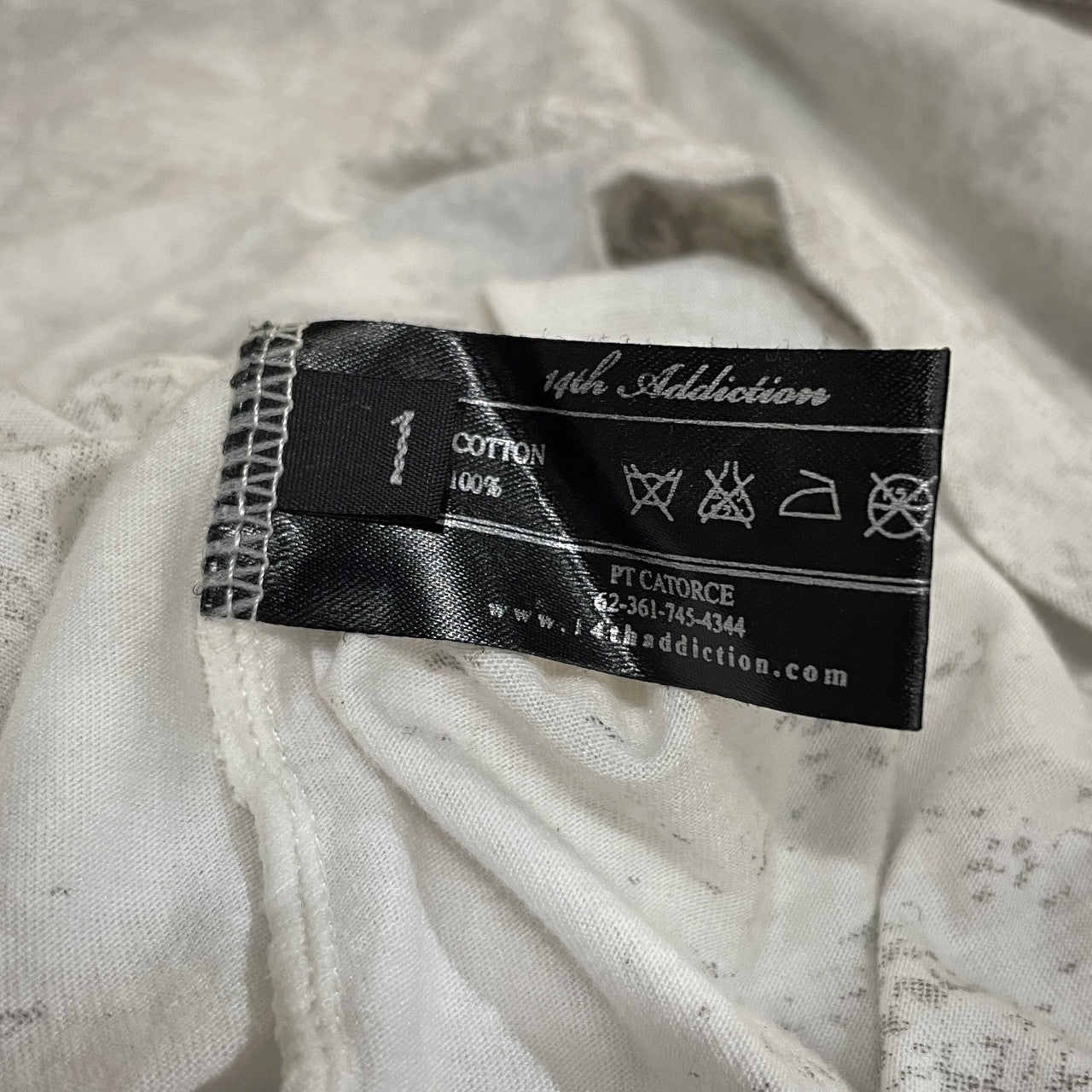 14th Addiction スネークフェザープリントTシャツ カットソー Tee T-shirt トップス Y2K フォーティーンスアディクション メンズ