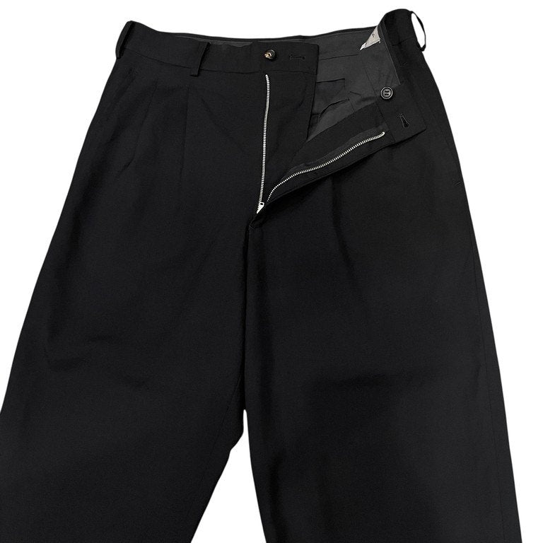 Yohji Yamamoto Pour Homme 94AW ウールギャバジン2タックワイドテーパードパンツ スラックス トラウザーズ ボトムス Archive マリオネット期 ヨウジヤマモトプールオム メンズ