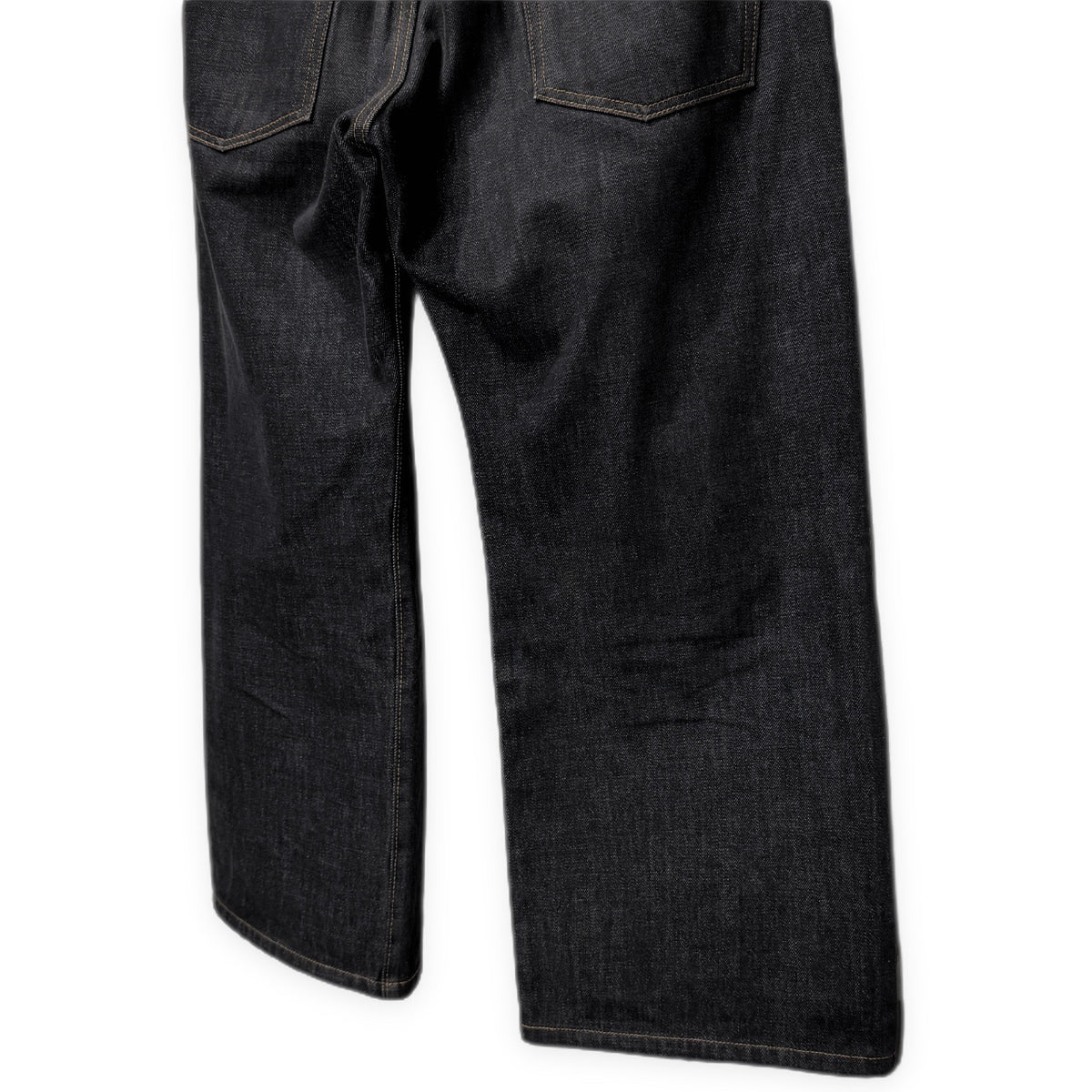 Y's for men オフセットセンターループセルビッジブラックデニムパンツ セルヴィッジ 赤耳 ジーンズ ボトムス Archive Yohji Yamamoto Pour Homme ヨウジヤマモトプールオム ワイズフォーメン メンズ