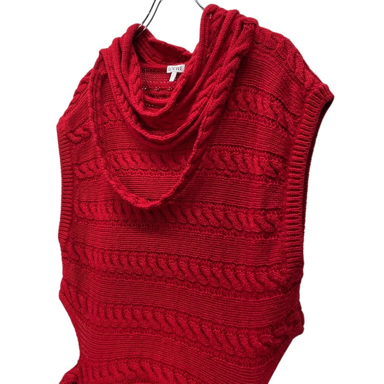 LOEWE 21SS ノースリーブフリンジケーブルロングニットベスト LOOK35 LOOK36 トップス アウター ジョナサンアンダーソン J.W. ANDERSON ロエベ メンズ
