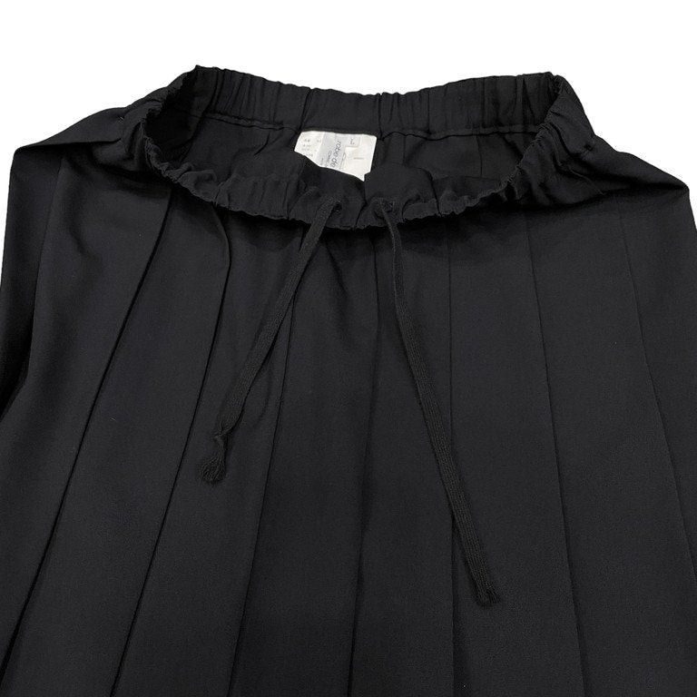 robe de chambre COMME des GARCONS 01SS ウエストゴムシャーリングウールプリーツスカート