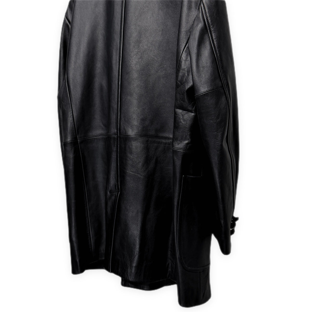 LQ Y's for men ムートンカラーカウレザーダブルブレストコート Archive 80s 90s Yohji Yamamoto Pour Homme ワイズフォーメン ヨウジヤマモトプールオム メンズ