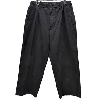 Yohji Yamamoto Pour Homme 00SS コットンツイルウエストゴムシャーリングイージーワイドパンツ Archive アジアの不良期 ボトムス ヨウジヤマモトプールオム メンズ