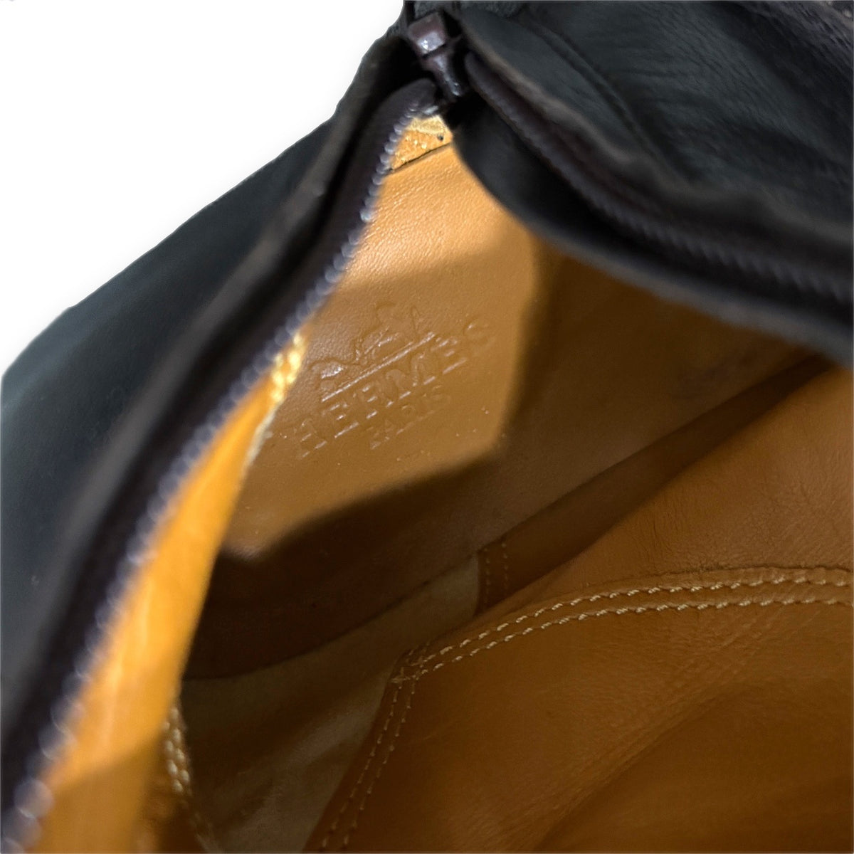HERMES HERMES レザーロングブーツ ~23.5cm