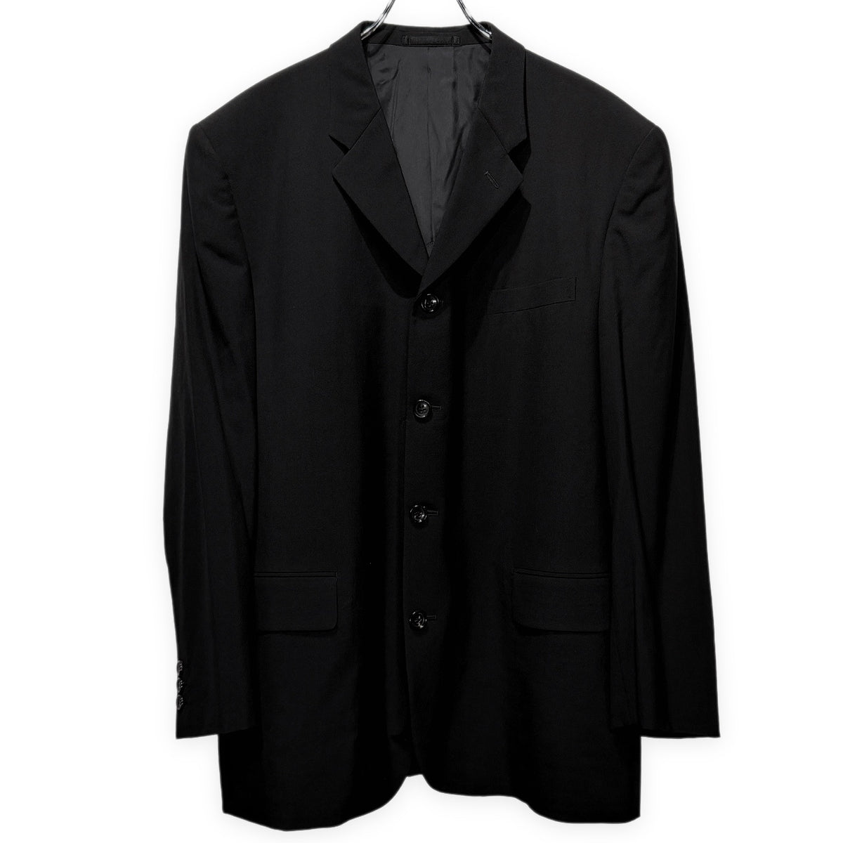 COMME des GARCONS HOMME 00AW ウールトロピカルノッチドラペル4Bテーラードジャケット ブレザー ブルゾン コート アウター Archive 田中オム コムデギャルソンオム メンズ