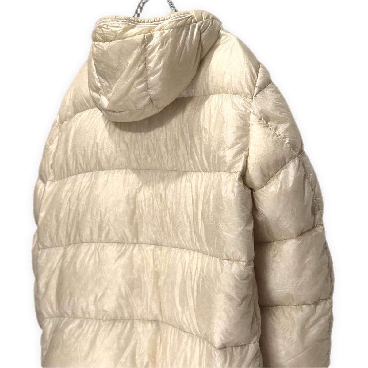 STONE ISLAND 14AW GARMENT DYED DOWN_26 GR X SQM_N ガーメントダイホワイトダックダウンジャケット ブルゾン コート アウター XL 製品染め ストーンアイランド メンズ