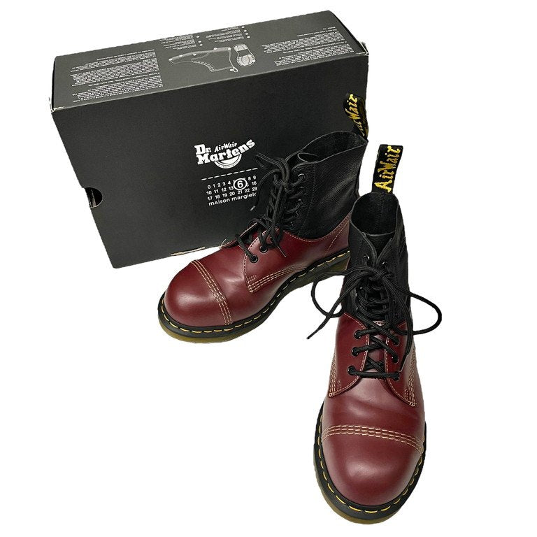MM6 Maison Margiela × Dr.Martens 24AW 1460 TWIST ST MM6 切替ツートーンレースアップブーツ シューズ 靴 32186601 SH3WU0008 未使用 定価71,500円 エムエムシックス メゾンマルジェラ ドクターマーチン メンズ レディース