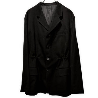 Y's for men ウールコットンサージウエストドローストリング4Bテーラードジャケット ブレザー コート アウター Archive Yohji Yamamoto Pour Homme ヨウジヤマモトプールオム ワイズフォーメン メンズ