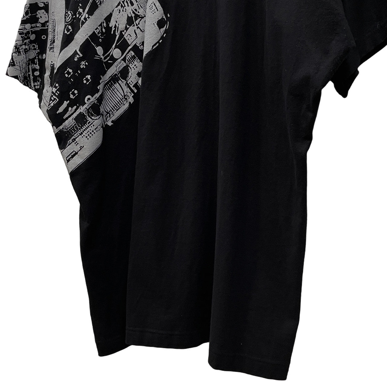 B Yohji Yamamoto 19SS 柄プリントキモノスリーブTシャツ カットソー Tee T-shirt トップス ビー ヨウジヤマモト メンズ レディース ユニセックス