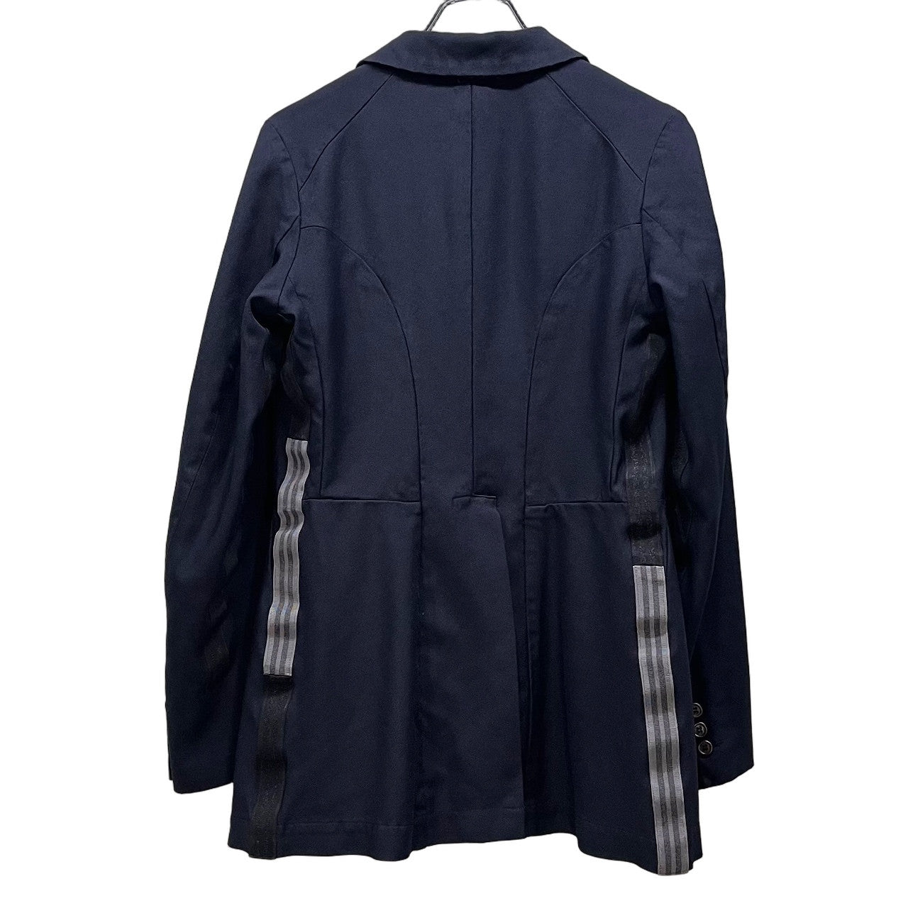 COMME des GARCONS COMME des GARCONS 15AW ポリエステル製品染めサイドラインテープデザイン5Bテーラードジャケット ブレザー ブルゾン コート アウター コムコム コムデギャルソン レディース