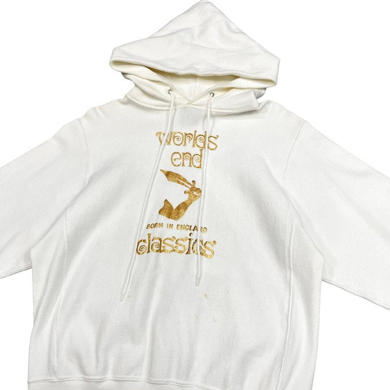 Vivienne Westwood Worlds End 短剣ロゴプリント裏起毛パーカー フーディ Archive 90s ヴィヴィアンウエストウッド ワールズエンド