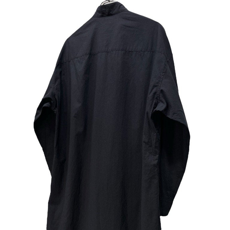 B Yohji Yamamoto 17SS コットンブロードラウンドカットヘムロングシャツワンピース ブラウス トップス ビー ヨウジヤマモト レディース メンズ ユニセックス
