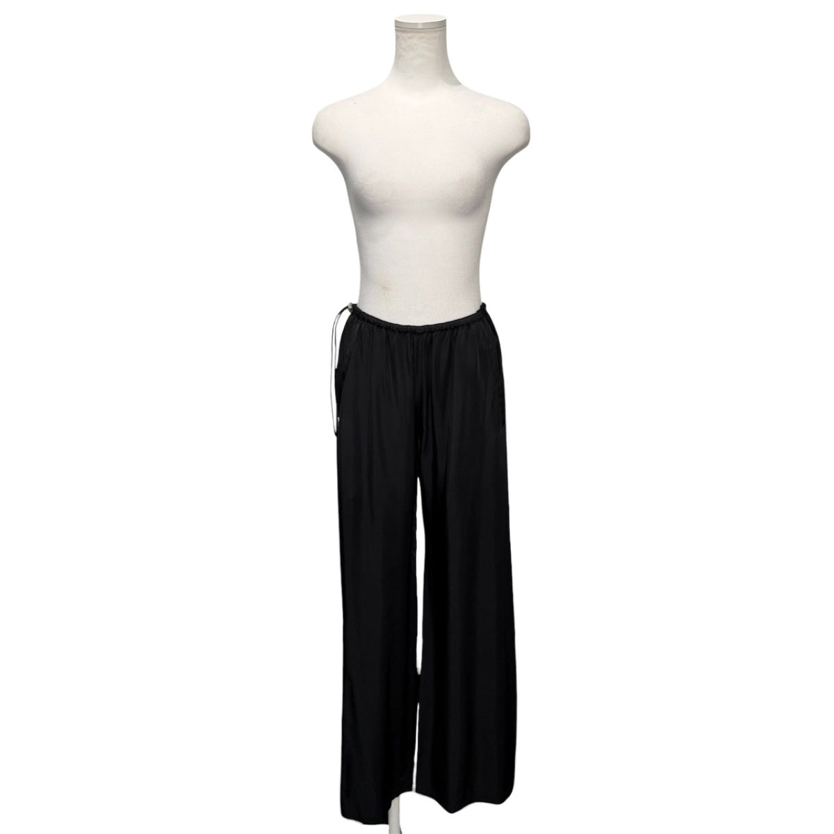 Proenza Schouler White Label レーヨンドローコードワイドストレートパンツ  ボトムス プロエンザスクーラーホワイトレーベル レディース