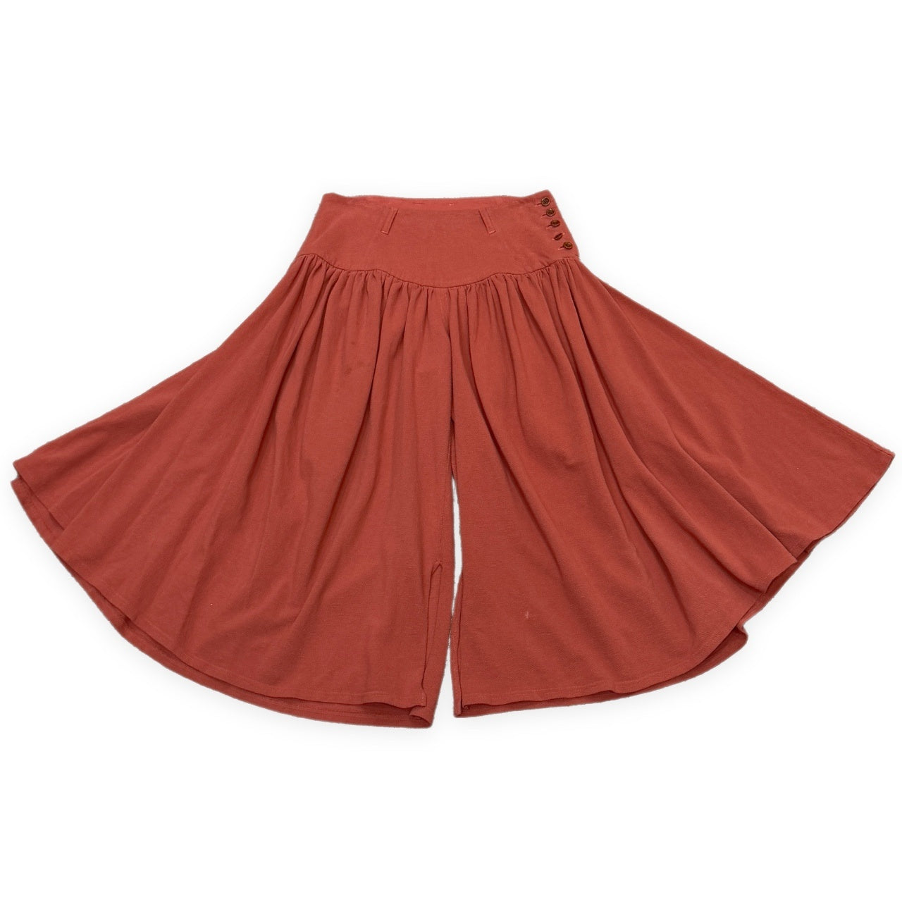 KAPITAL 鹿の子ウエストギャザースーパーワイドスカートパンツ ボトムス キャピタル レディース