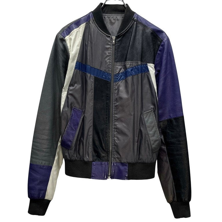Maison Martin Margiela 10 07SS 再構築レザーパッチワークブルゾン ジャケット コート アウター Archive 00s 本人期 メゾンマルタンマルジェラ メンズ